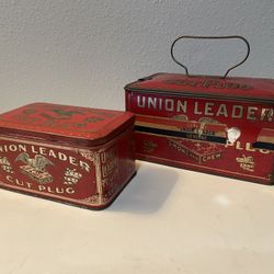 Vintage Advertising Tins: Union Leader Cut Plug