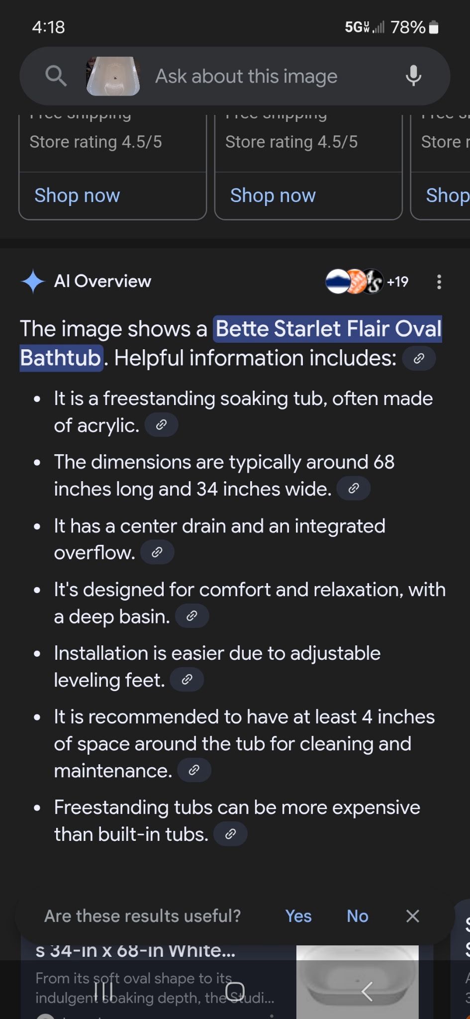 Flair Oval bathtub