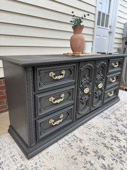 Refinished Vintage Dresser / Buffet in “Fired Earth”