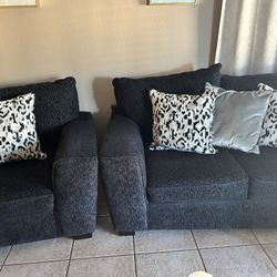 Like-new Blue Couch Set - Lightly Used 