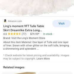 Lings Moment 9ft Tulle DREAMLIKE extra Long Tablecloth