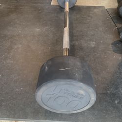 Body Solid 100 Lbs Fixed Weight Barbell 