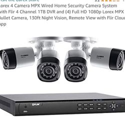 Lorex 5 Camera  Home Security Camera System New In Box Never Used 