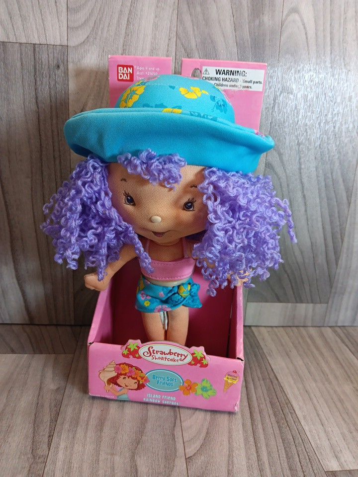 Strawberry Shortcake Berry Soft Friends Island Friend Rainbow Sherbet Doll Plush