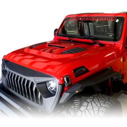 Hoods Scoops 4x4  JEEP WRANGLER JL UNLIMITED SAHARA MOSTER style Hood Scoop 