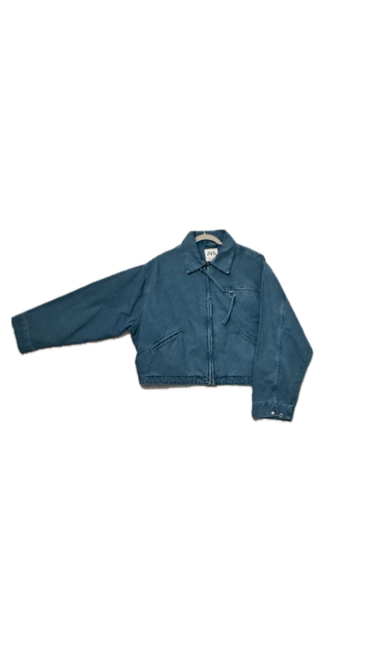 ZARA CROPPED BLUE JACKET