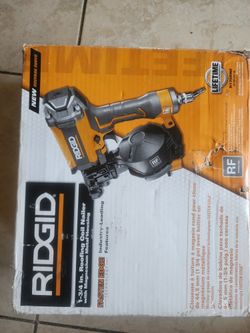 RIDGID
Pneumatic 15 Deg. 1-3/4 in. Coil Roofing Nailer