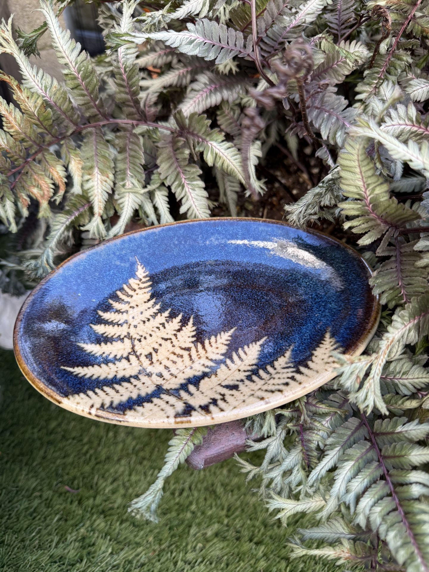 Kaleidoscope Pottery Fern Plate
