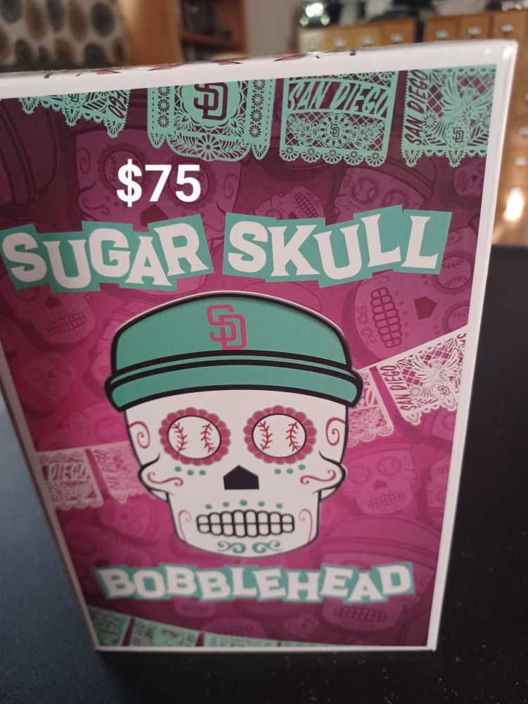 Padres Hispanic Heritage Sugar Skull Bobblehead