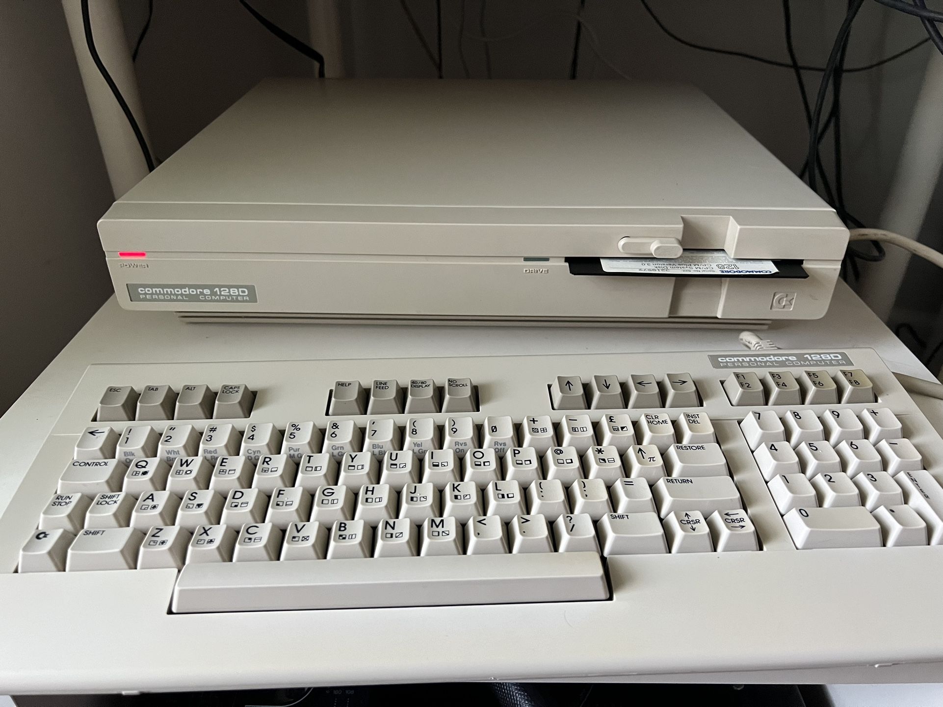 Commodore 128d Vintage Computer.