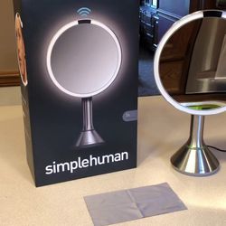 Simple Human 8” Sensor Makeup Mirror 5X Magnification 