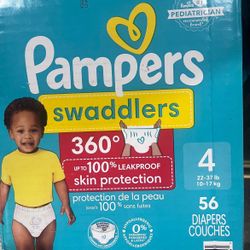 Pampers Swaddlers Size 4-56 Count