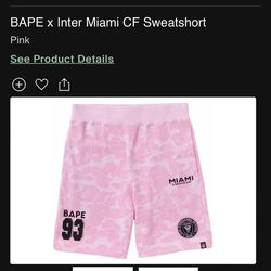 Bape  X Inter Miami Cf Sweatshorts 