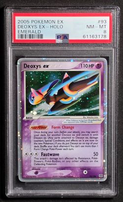 POKEMON DEOXY'S EX 93/106 PSA 8 EX EMERALD