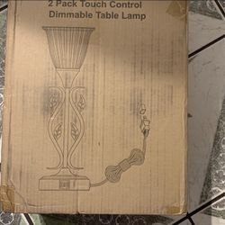 2 Pack Touch Control Dimmable Table Lamp