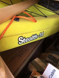 Malibu Kayaks- Top Of The Line Stealth Series.-Stealth-14 Neon Yellow