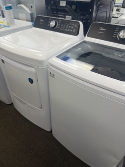Midea- Top Load 27β 4.5 cu.ft Washer Front Load 27β 7.0 cu.ft Capacity Set (Warranty Available)