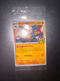 2026 Pokemon Promo Card Fossil Museum Exclusive Holo Archeops #51 Limited edition