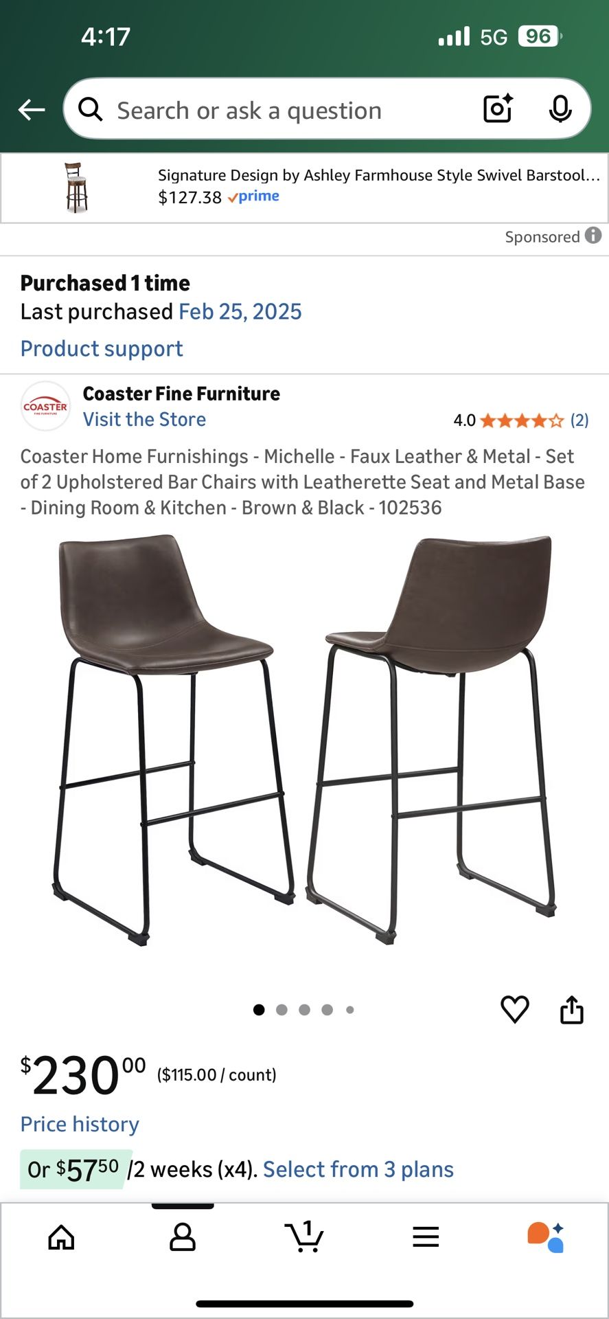 Brand New Bar Stools (2)