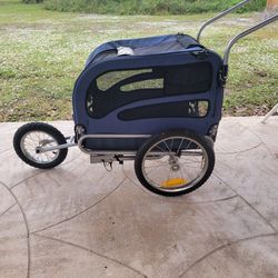 Dog Stroller With Bicycle Hook Up 