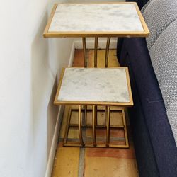 Designer Metal And Marble Tables