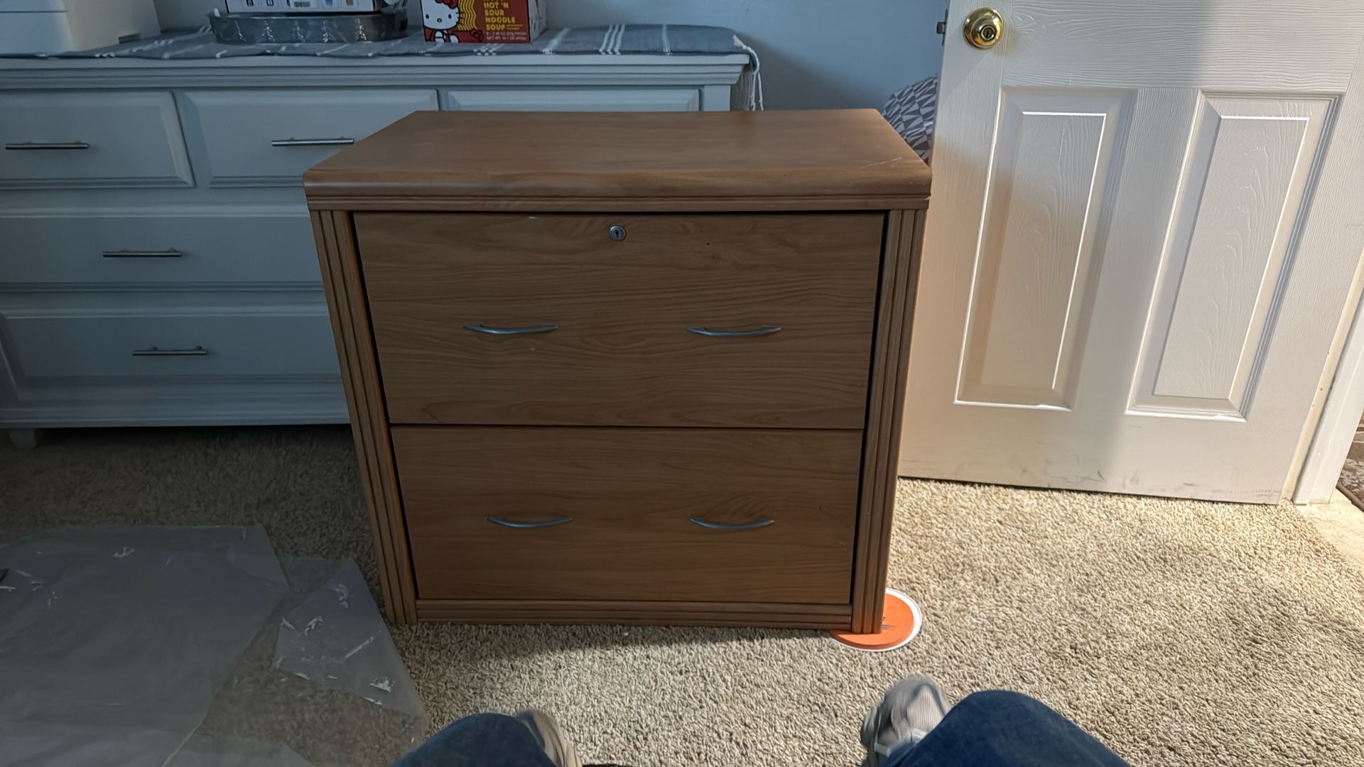 Lateral Oak File Cabinet $25 OBO