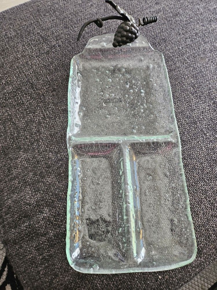 New Glass Appatizer Plate
