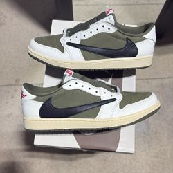 Size 12 - Jordan 1 Travis Scott Medium Olive Never Worn