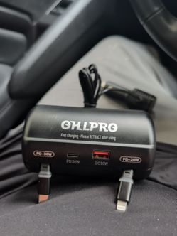 Back seat charging station