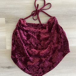 Velvet Halter Top 