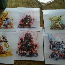Star Wars Prints.  6 Total