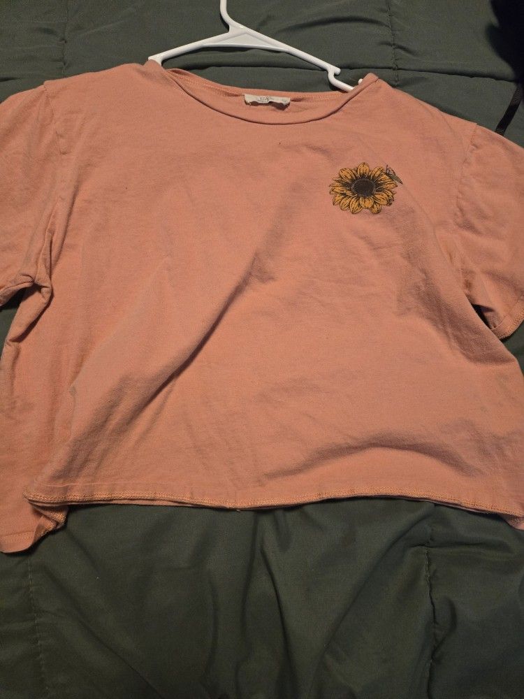 Coral Croptop