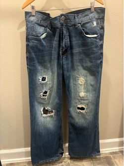 Aeropostale bootcut Men's Blue Distressed jeans