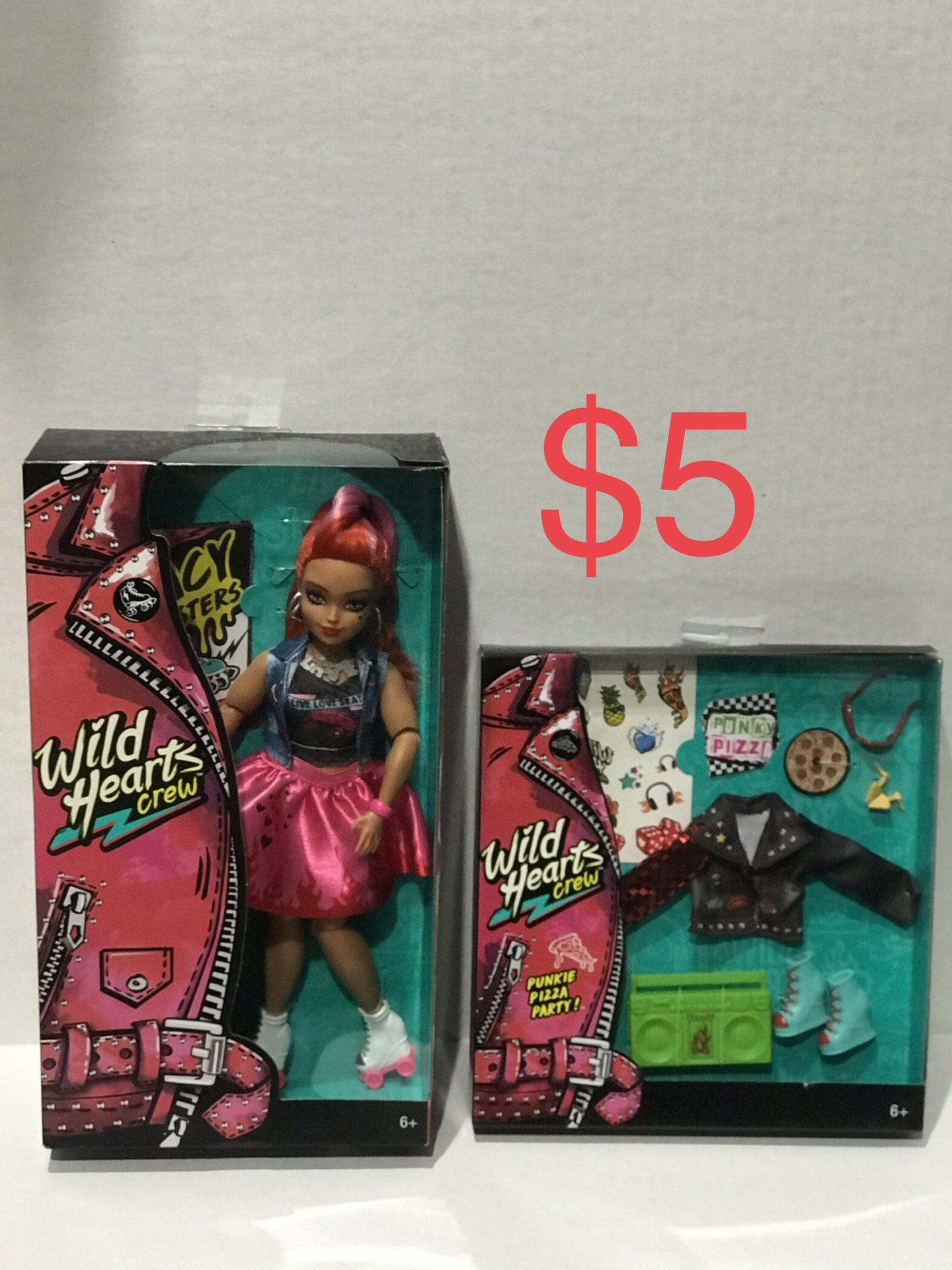 New Wild Hearts Crew Barbie size doll