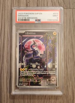 Pokemon Miraidon 013 Scarlet Violet ETB Promo Graded PSA 9