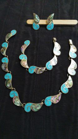 Vintage Sterling Silver Jewelry Set