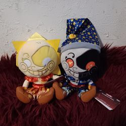 Five Nights At Freddy's Moon And Sun Drop Plush Set