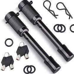 Kohree Trailer Hitch Pin Lock Set, 5/8 Inch Locking Hitch Pin With Keys, Tow Hitch Receiver Pin Lock Set Trailer Locking Pin For Class III IV Tow RV T