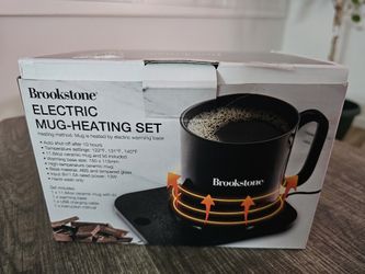 Brookstone Electric Mug-Heating Set (Brand New In Box)