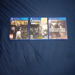Ps4 Games Cod,rainbow Seige, MLB 17