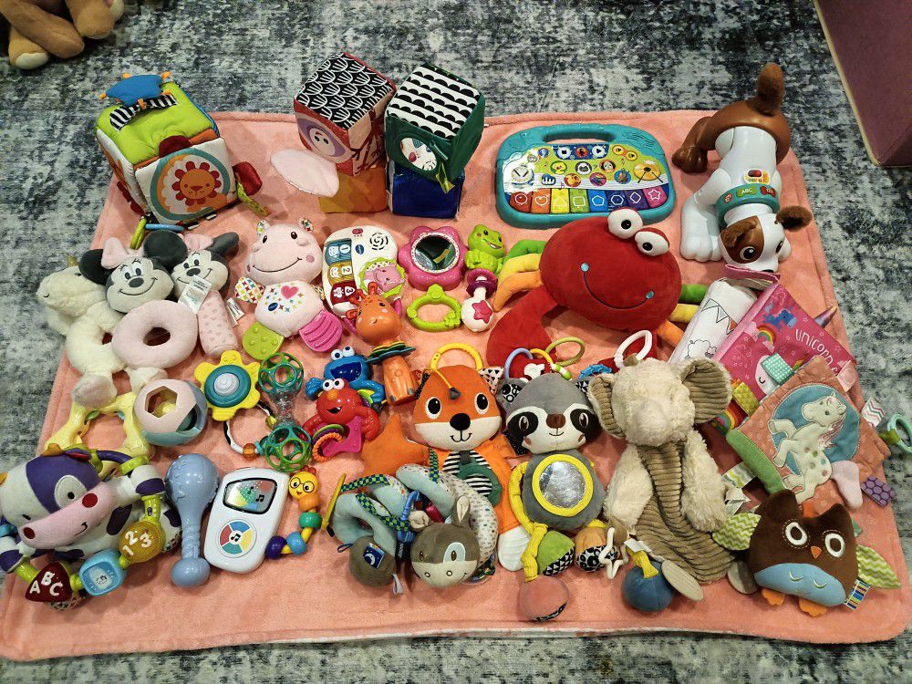 Infant Up To Crawling Baby Toy Lot