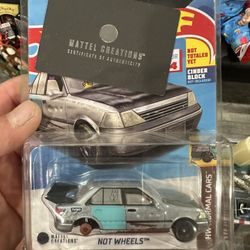 HOT WHEELS MATTEL CREATIONS  X MSCHF  NOT WHEELS NOT TOTALED YET HW NORMAL CARS