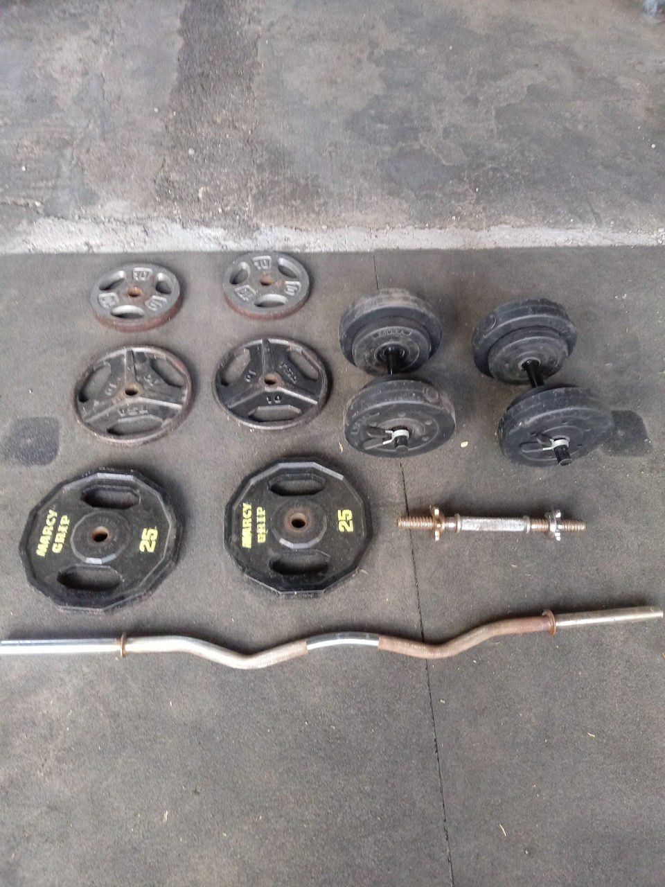 Different kind of weights.