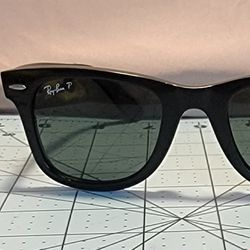 RAY BAN WAYFARER Polarized Sunglasses In black
