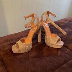 Silver Shoes Steve Maden Size 7.5