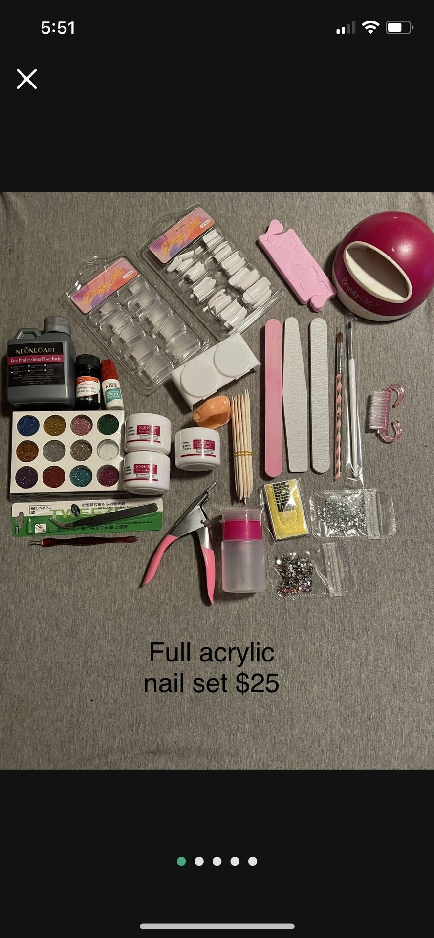 Acrylic Nail Set
