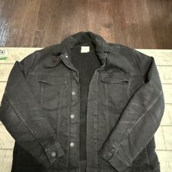 Plain Black Jean Jacket 