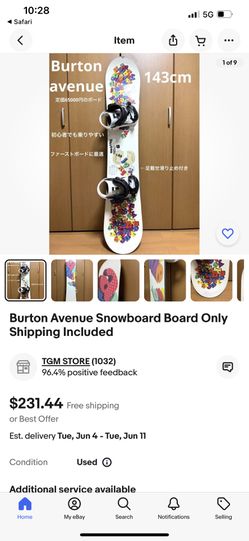 burton avenue snowboard Burton Avenue #47 Women's RARE Snowboard From Japan 147cm for Sale in Palo  Alto, CA