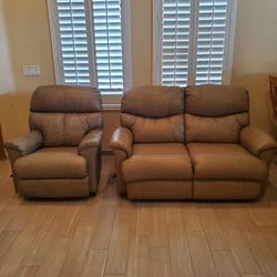 Recliner and Loveseat 