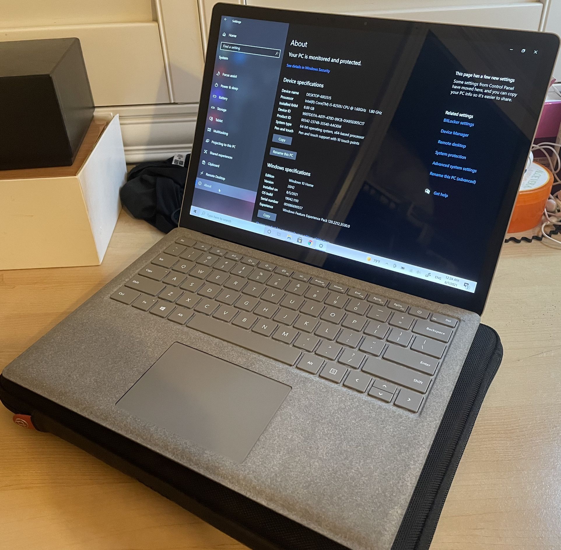 2019 Microsoft Surface Laptop 2 2nd Gen Generation Pc Tablet Computer Keyboard Book Pro i5